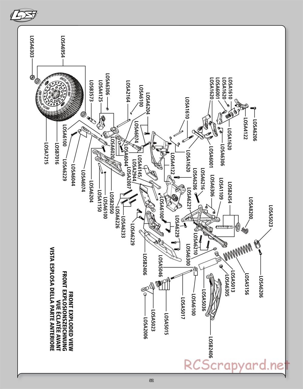 Team Losi - Rockstar XXX-SCT - Manual - Page 52