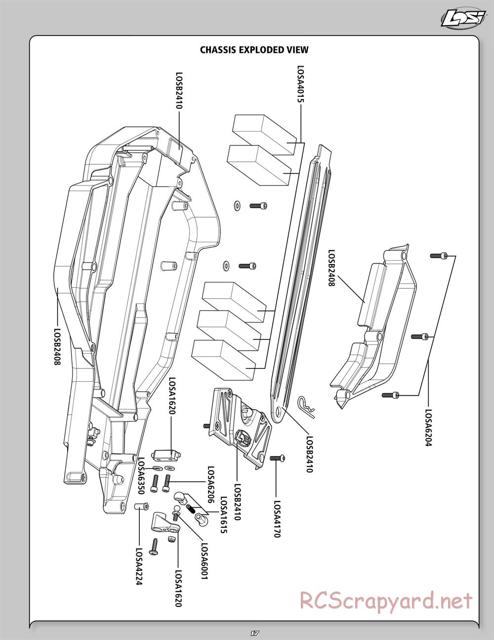 Team Losi - ReadyLift XXX-SCT - Manual - Page 17