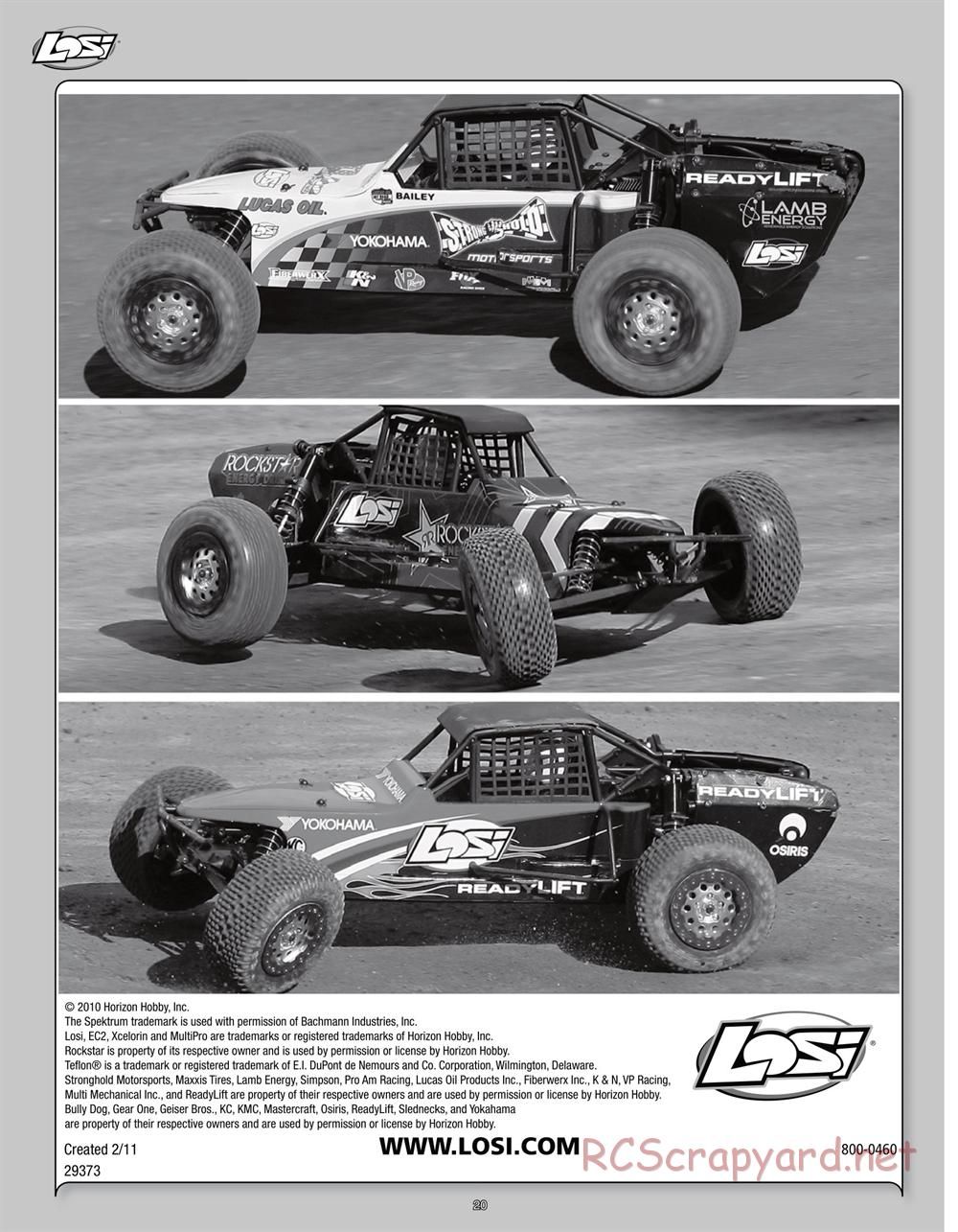 Team Losi - XXX SCB - Manual - Page 20