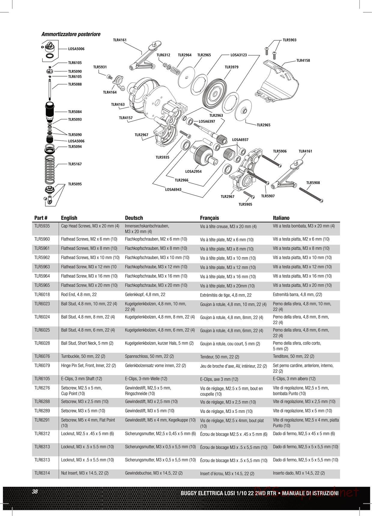 Team Losi - TLR 22 TwentyTwo - Manual - Page 5