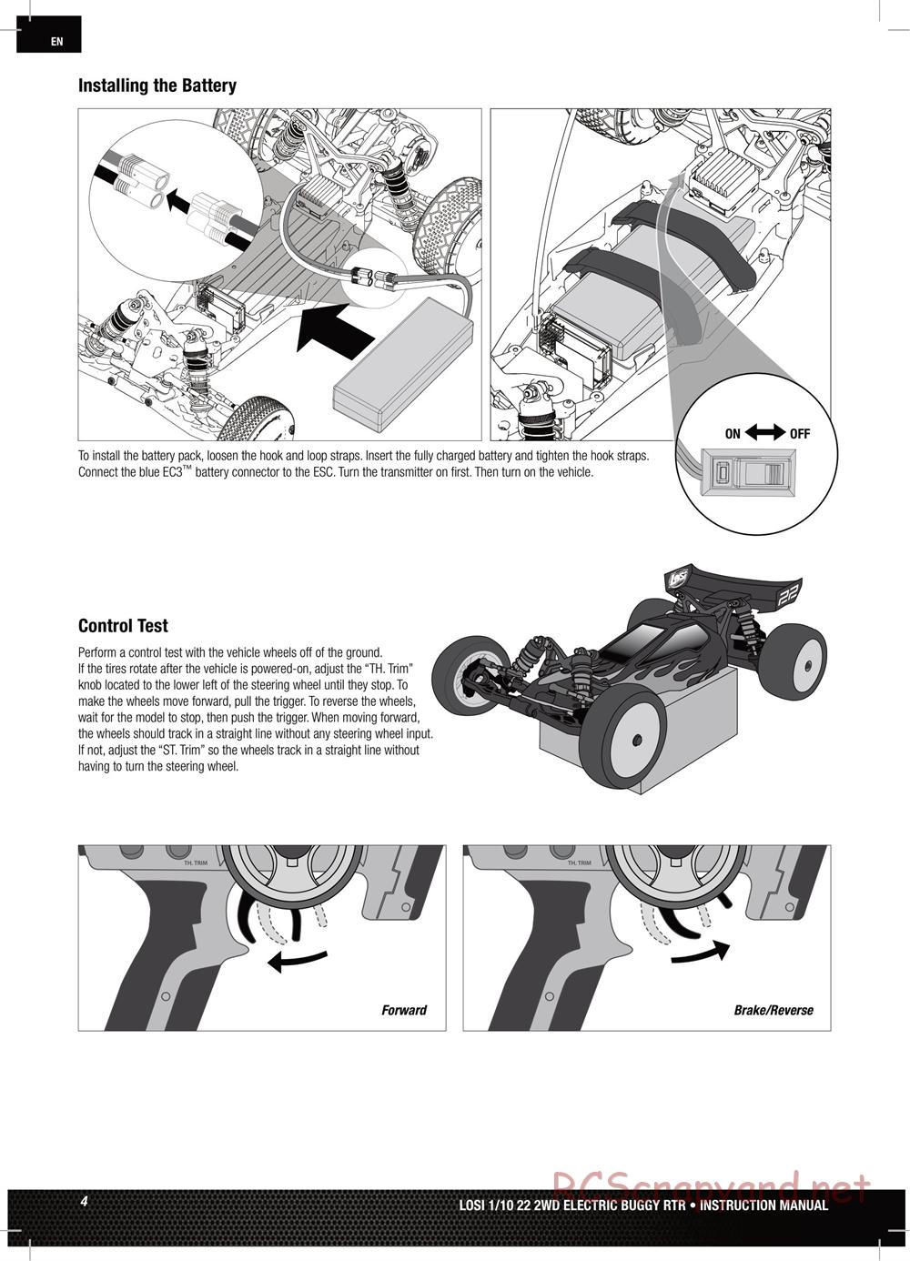 Team Losi - TLR 22 TwentyTwo - Manual - Page 4