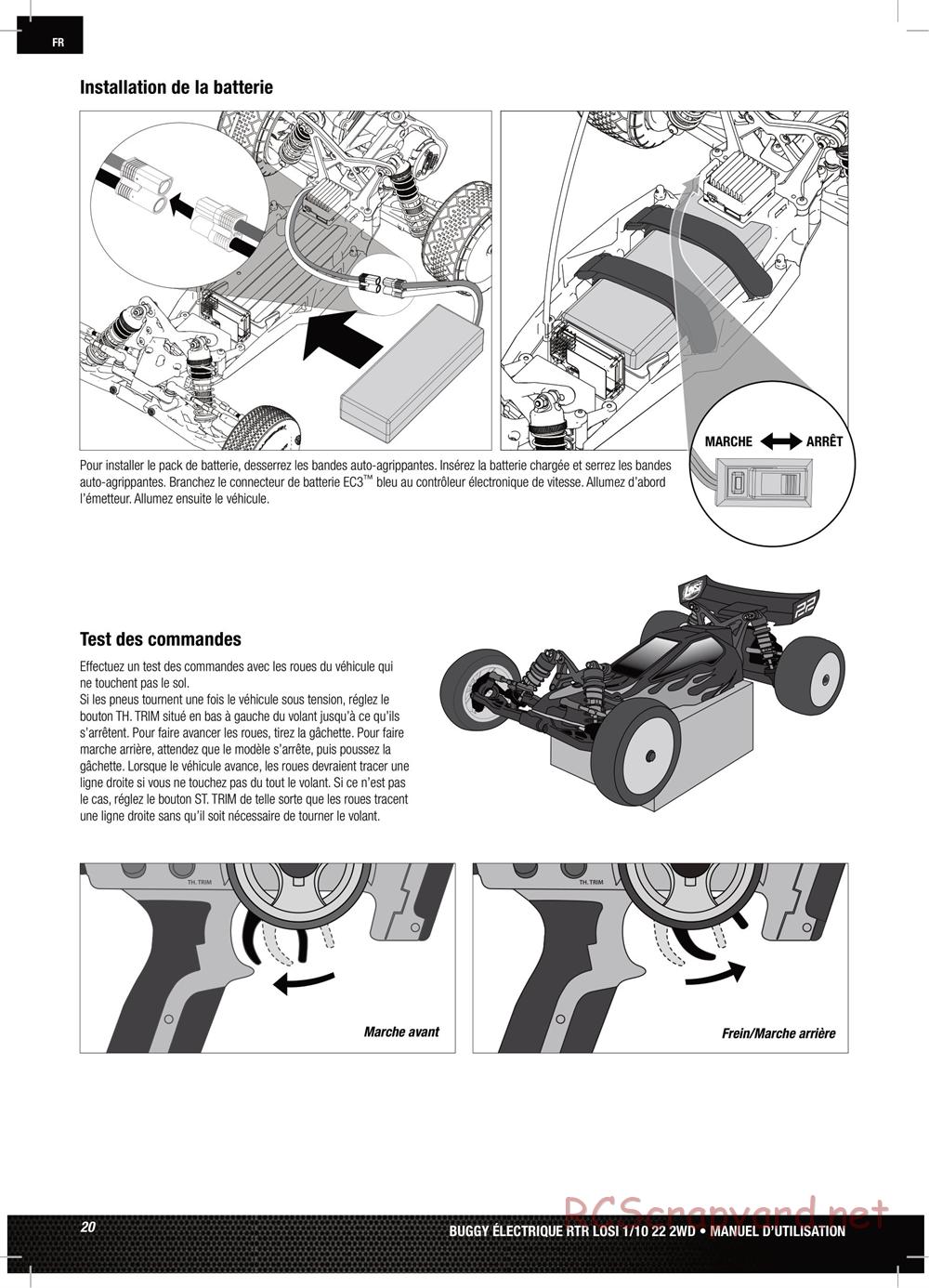 Team Losi - TLR 22 TwentyTwo - Manual - Page 20