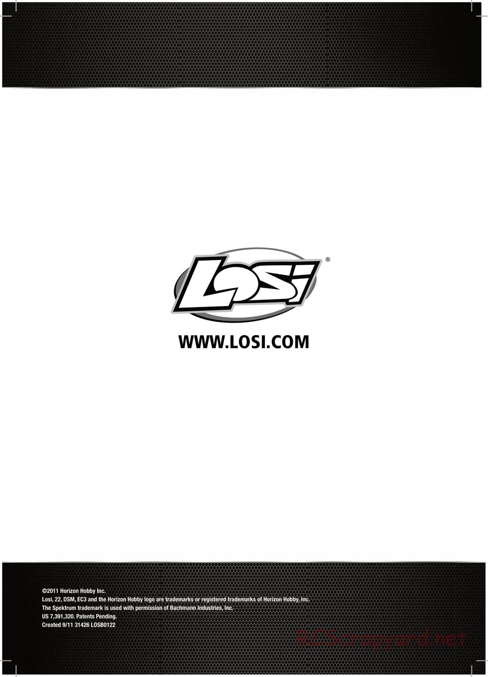 Team Losi - TLR 22 TwentyTwo - Manual - Page 44