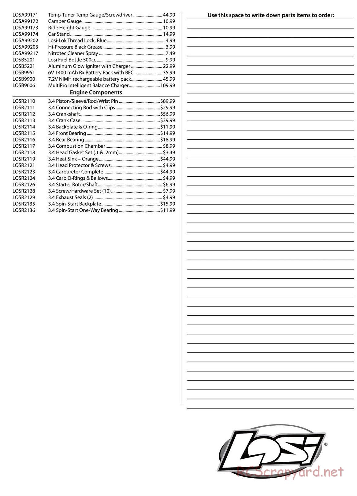 Team Losi - Speed-NT - Manual - Page 4