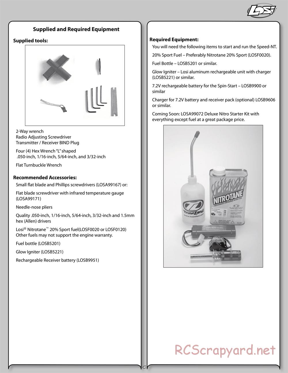 Team Losi - Speed-NT - Manual - Page 4