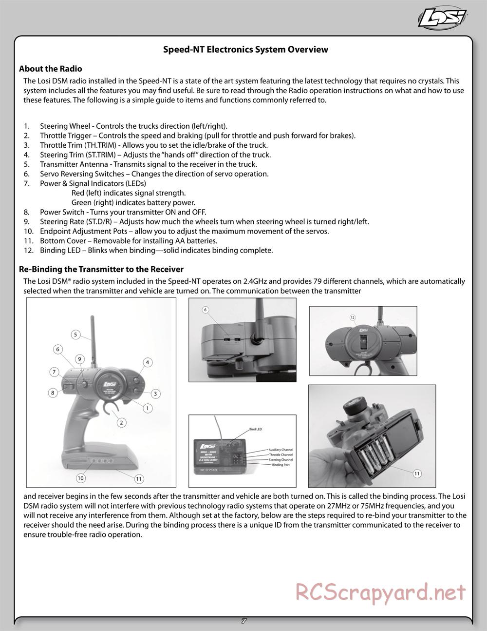 Team Losi - Speed-NT - Manual - Page 7