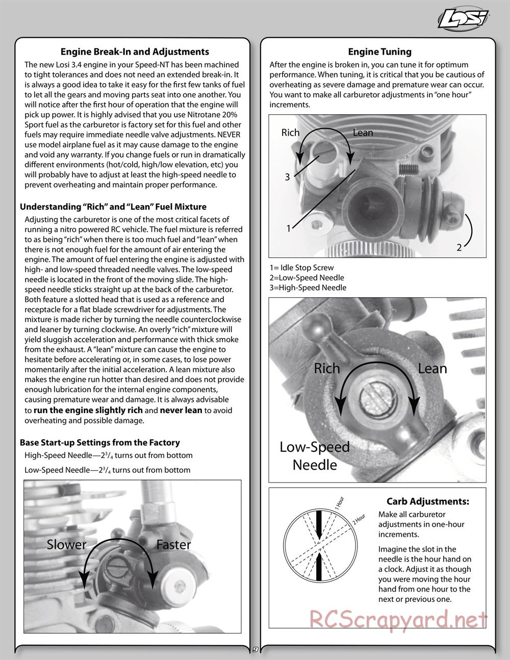 Team Losi - Speed-NT - Manual - Page 9