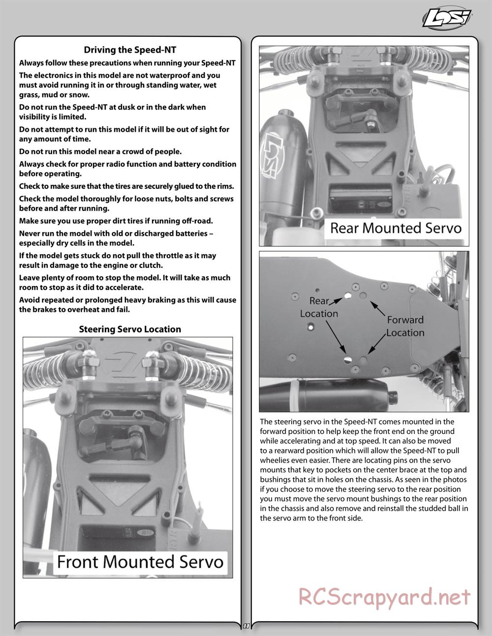 Team Losi - Speed-NT - Manual - Page 11