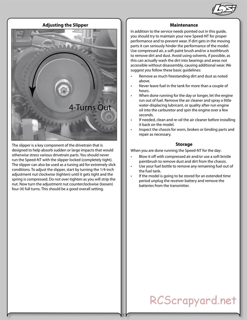 Team Losi - Speed-NT - Manual - Page 14