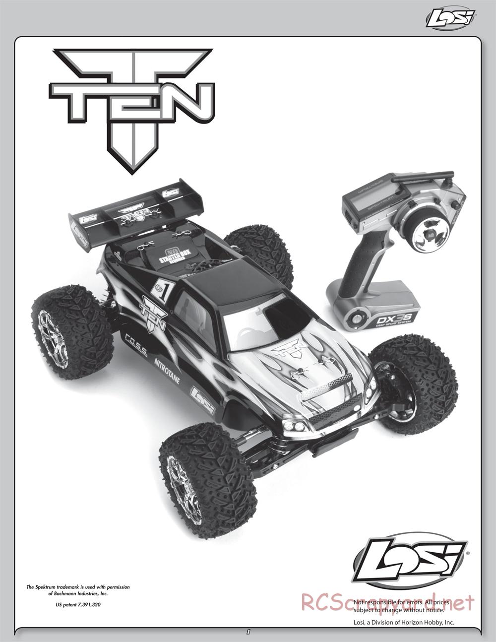 Team Losi - Ten-T - Manual - Page 1