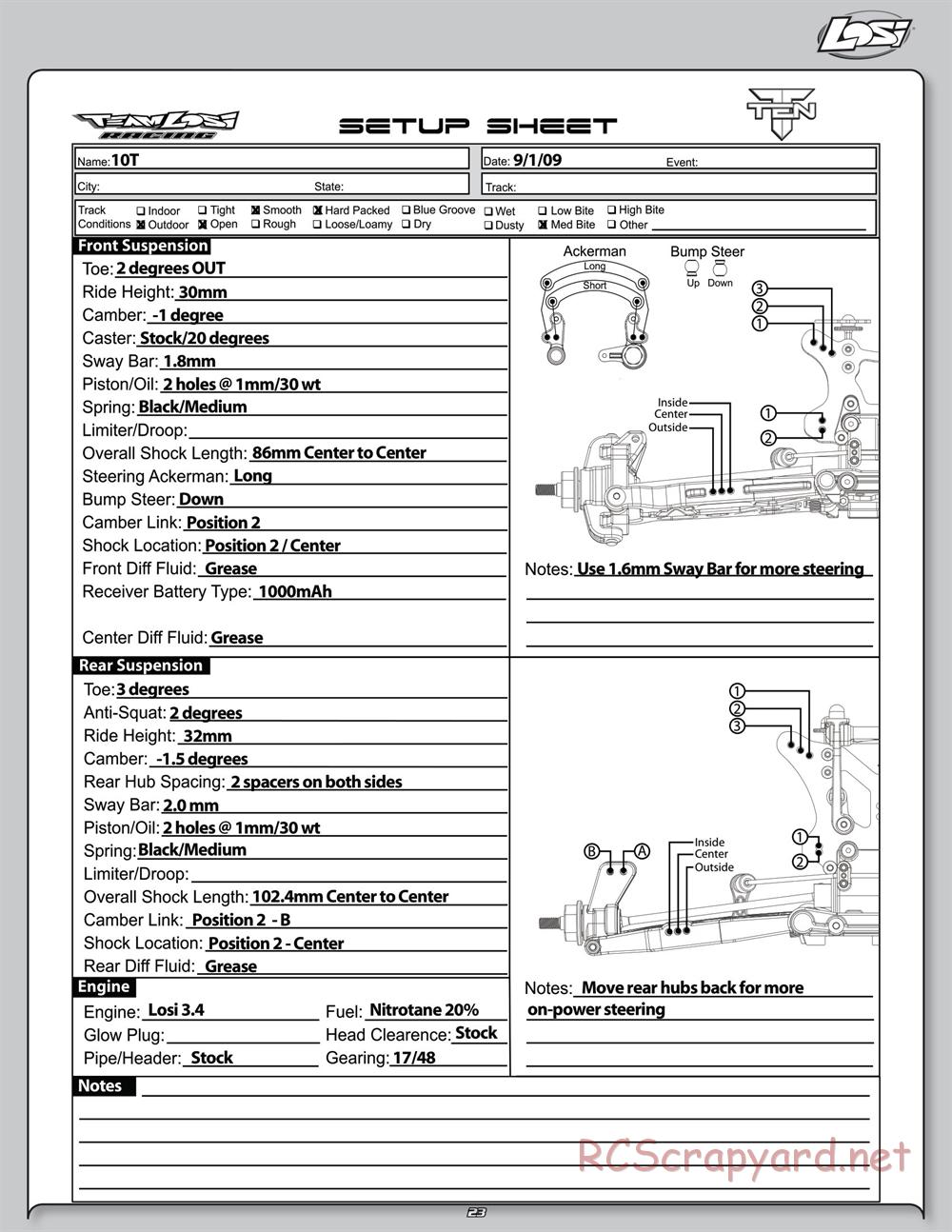 Team Losi - Ten-T - Manual - Page 23