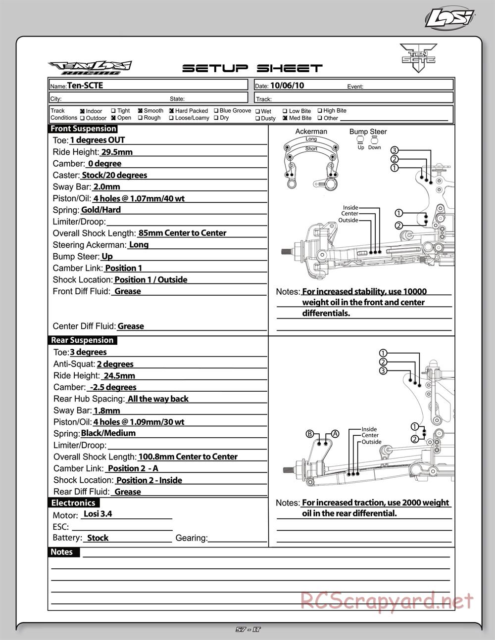 Team Losi - Ten-SCTE - Manual - Page 15