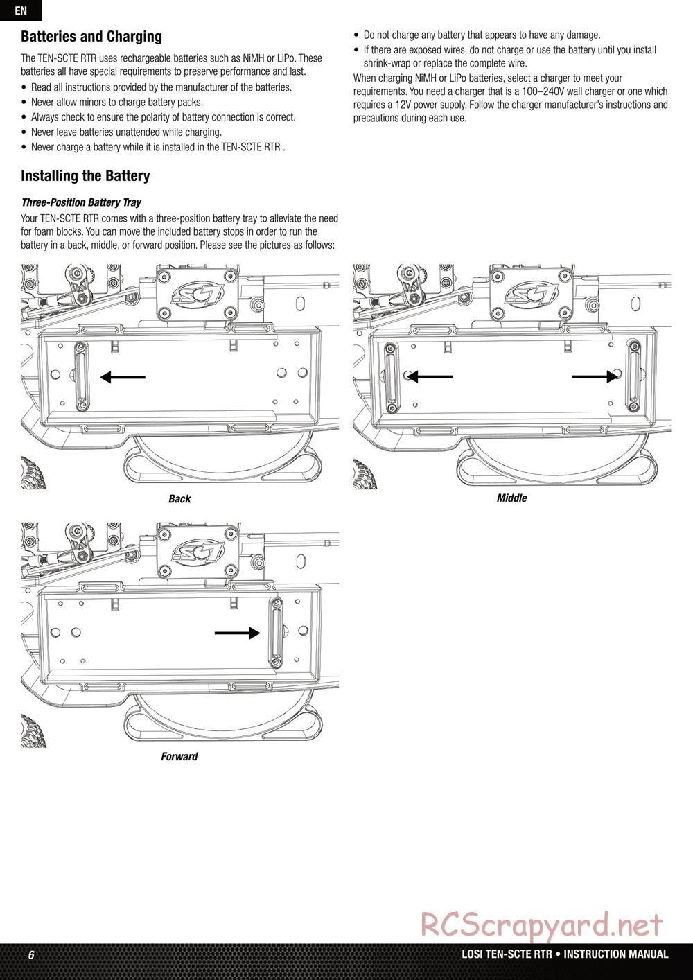 Team Losi - Ten SCTE - Manual - Page 6