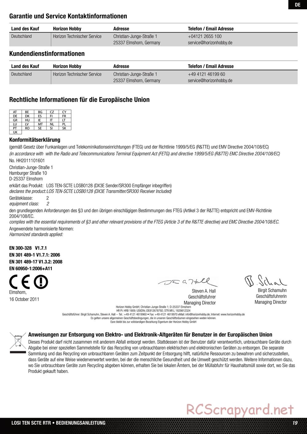 Team Losi - Ten SCTE - Manual - Page 19