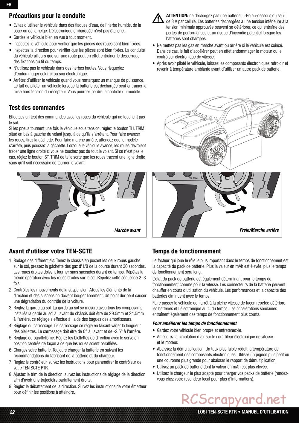 Team Losi - Ten SCTE - Manual - Page 22