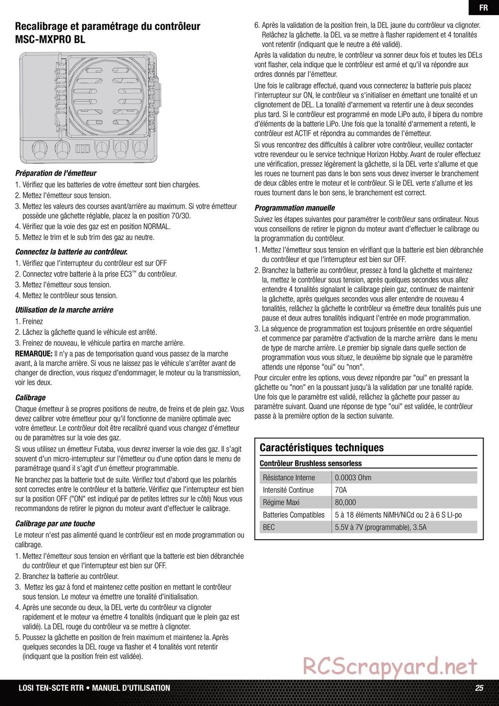 Team Losi - Ten SCTE - Manual - Page 25