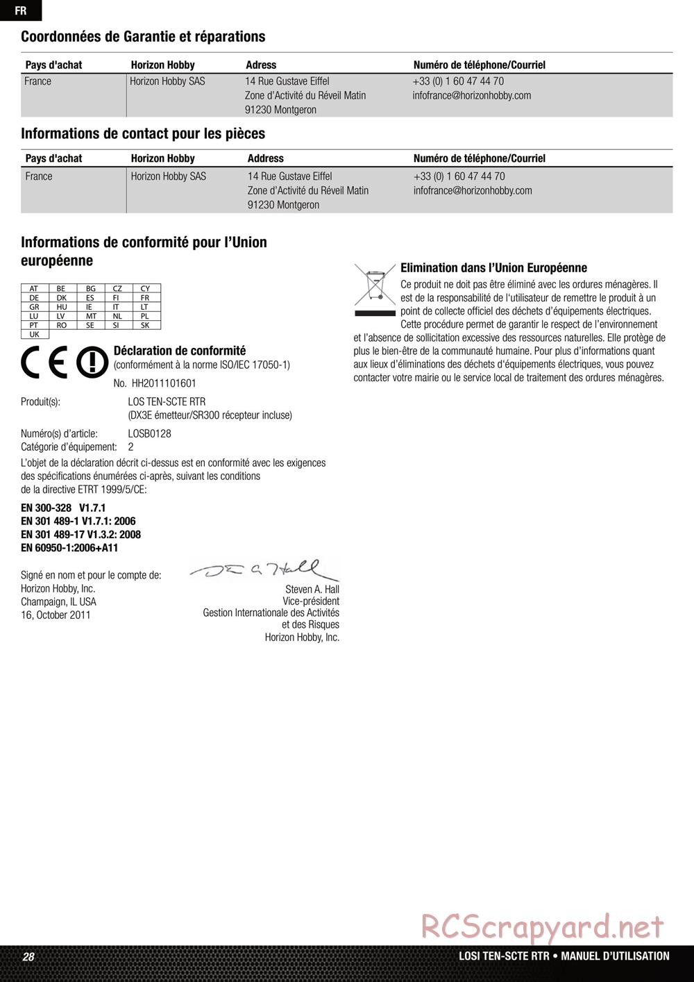 Team Losi - Ten SCTE - Manual - Page 28