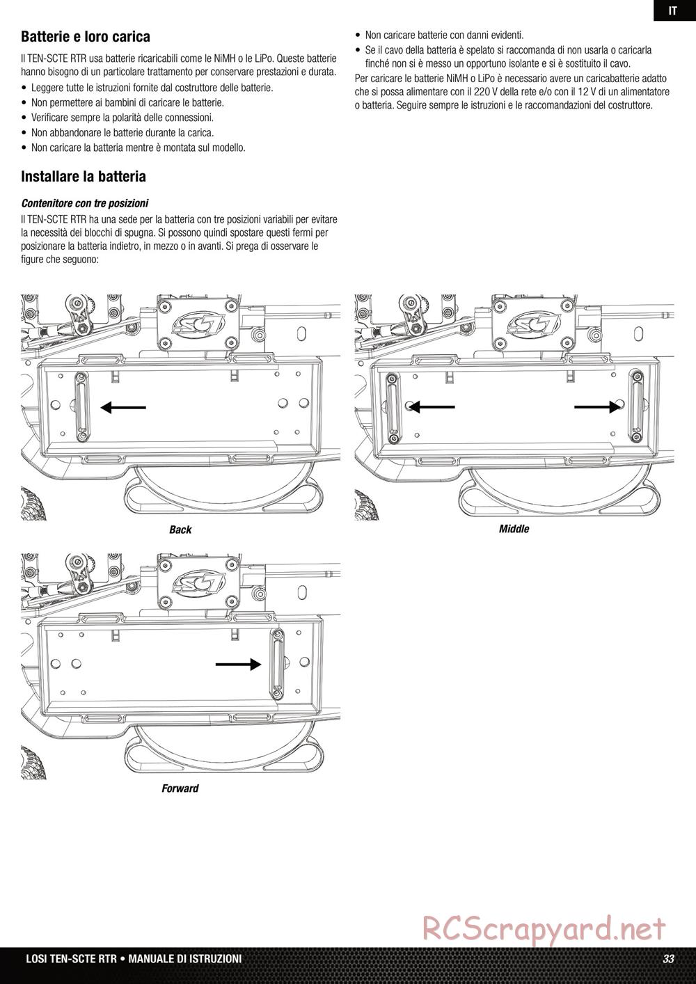 Team Losi - Ten SCTE - Manual - Page 33