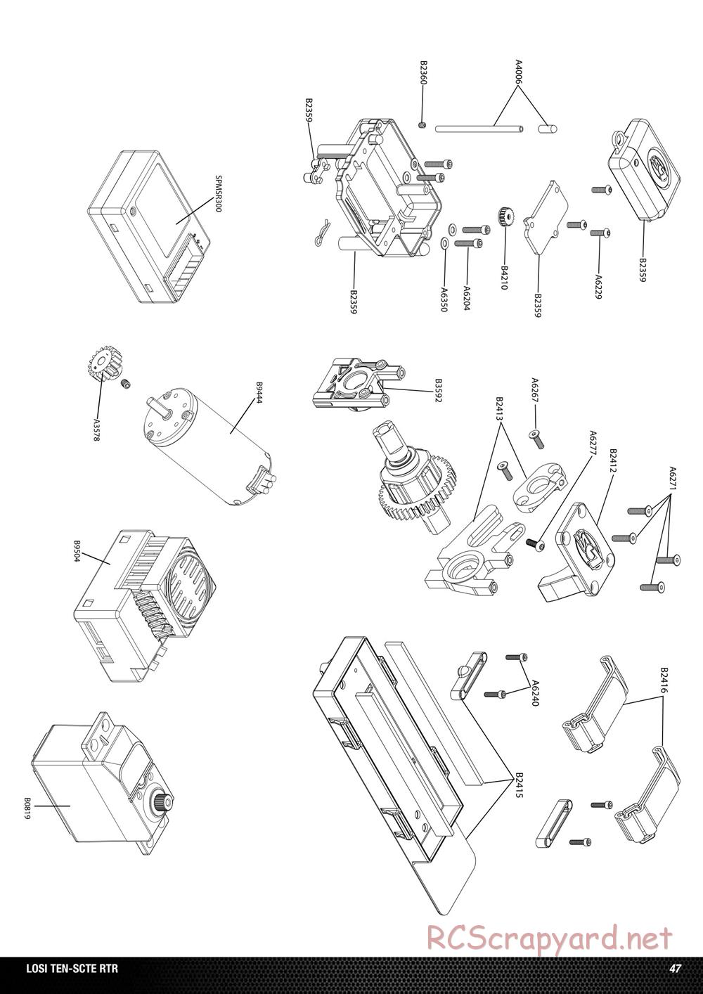 Team Losi - Ten SCTE - Manual - Page 47