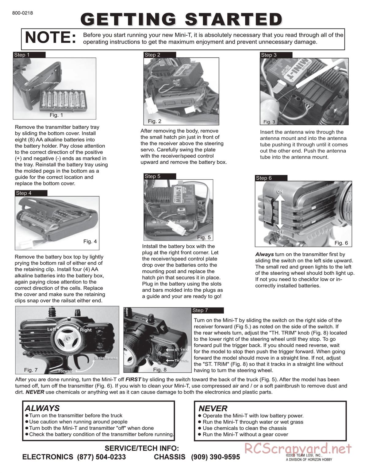Team Losi - Mini-T - Manual - Page 4