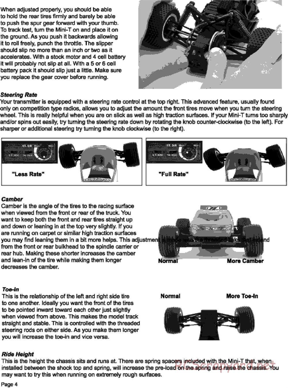 Team Losi - Mini-T - Manual - Page 4