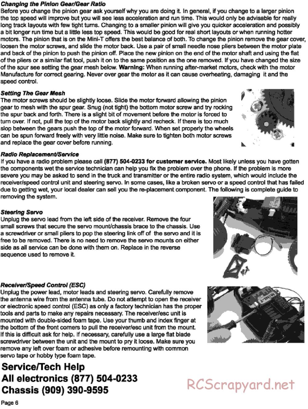 Team Losi - Mini-T - Manual - Page 6