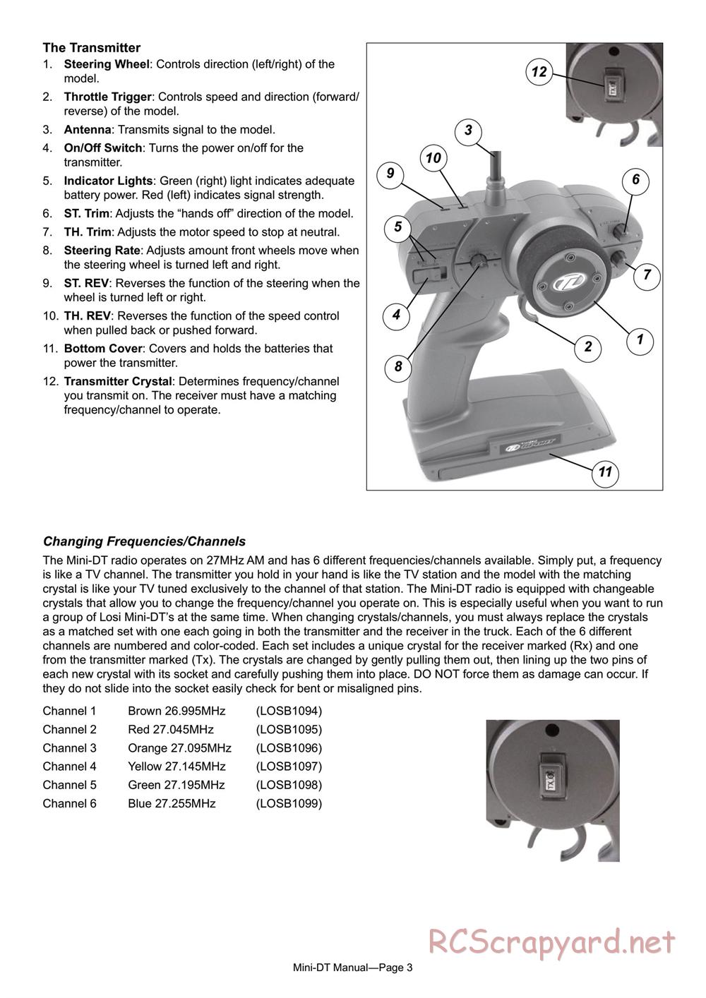 Team Losi - Mini Desert Truck - Manual - Page 3