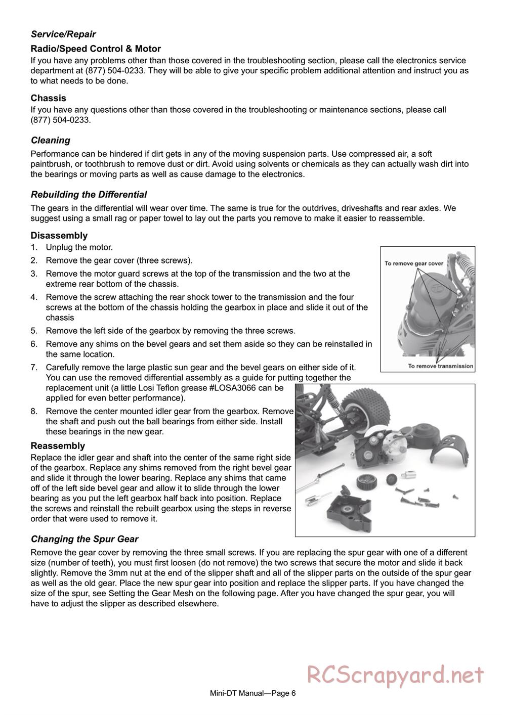 Team Losi - Mini Desert Truck - Manual - Page 6