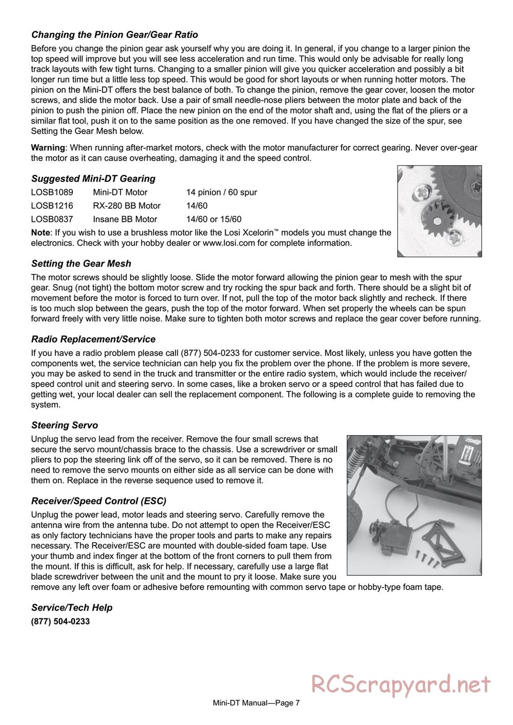 Team Losi - Mini Desert Truck - Manual - Page 7