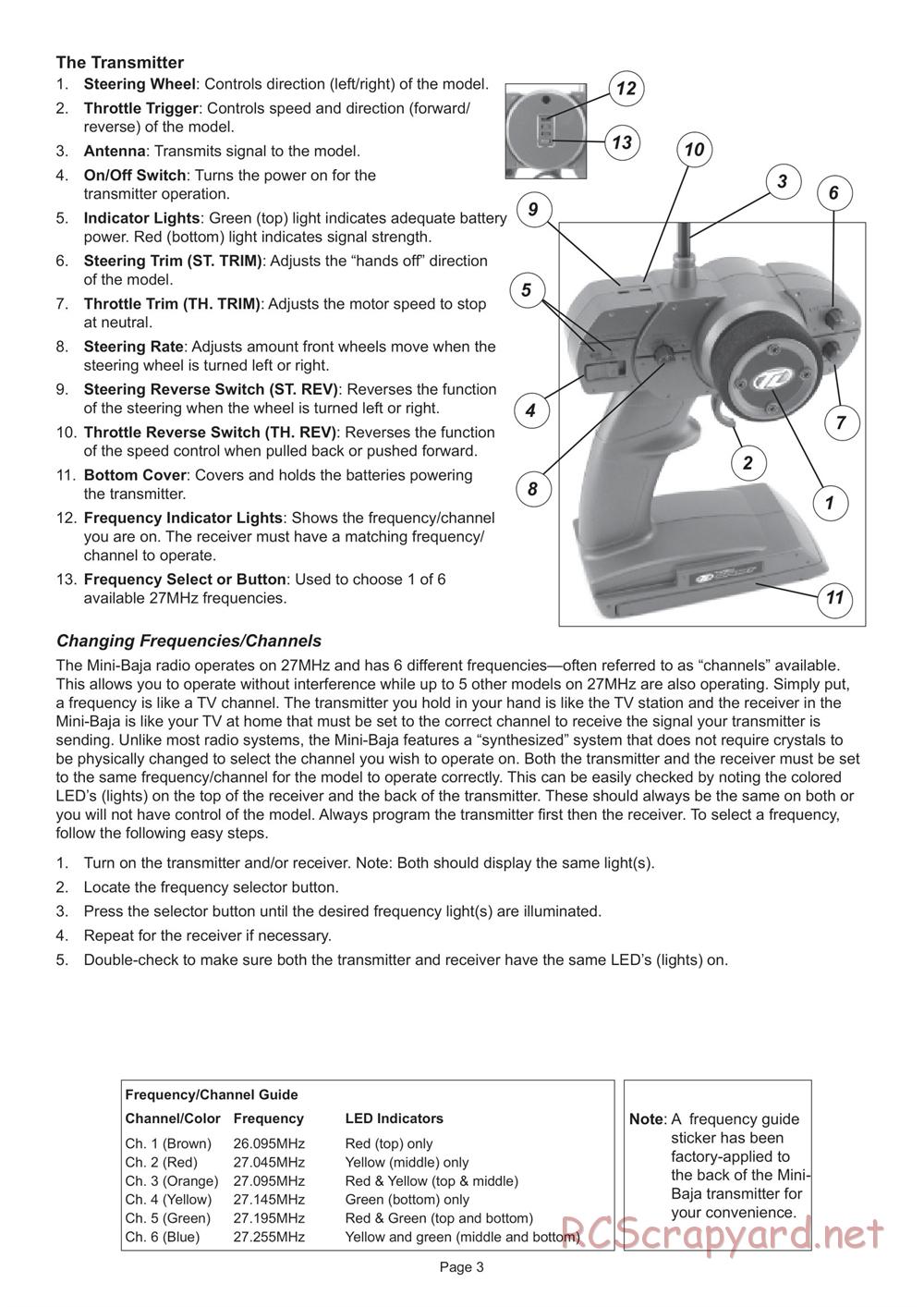 Team Losi - Mini-Baja - Manual - Page 3