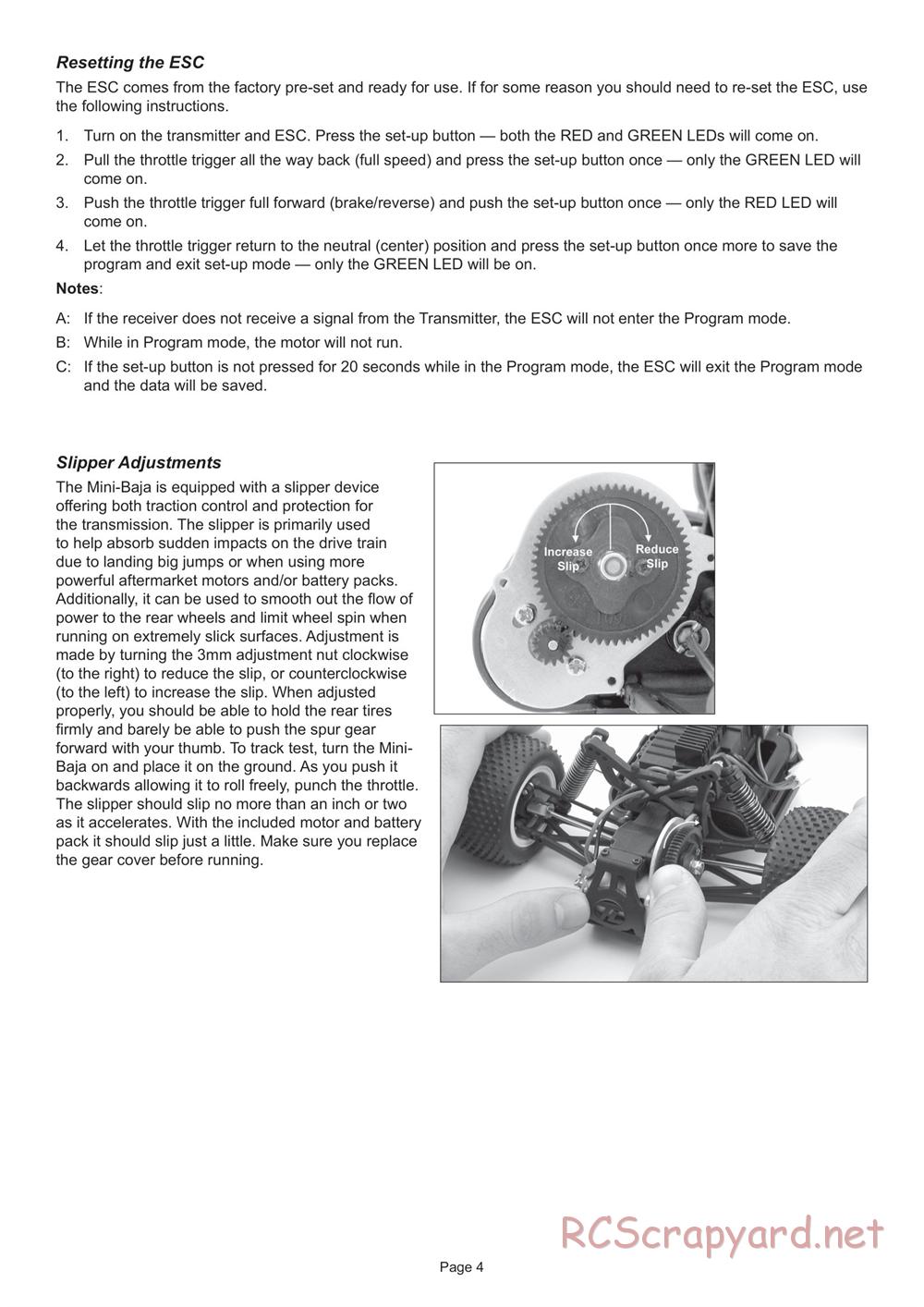 Team Losi - Mini-Baja - Manual - Page 4