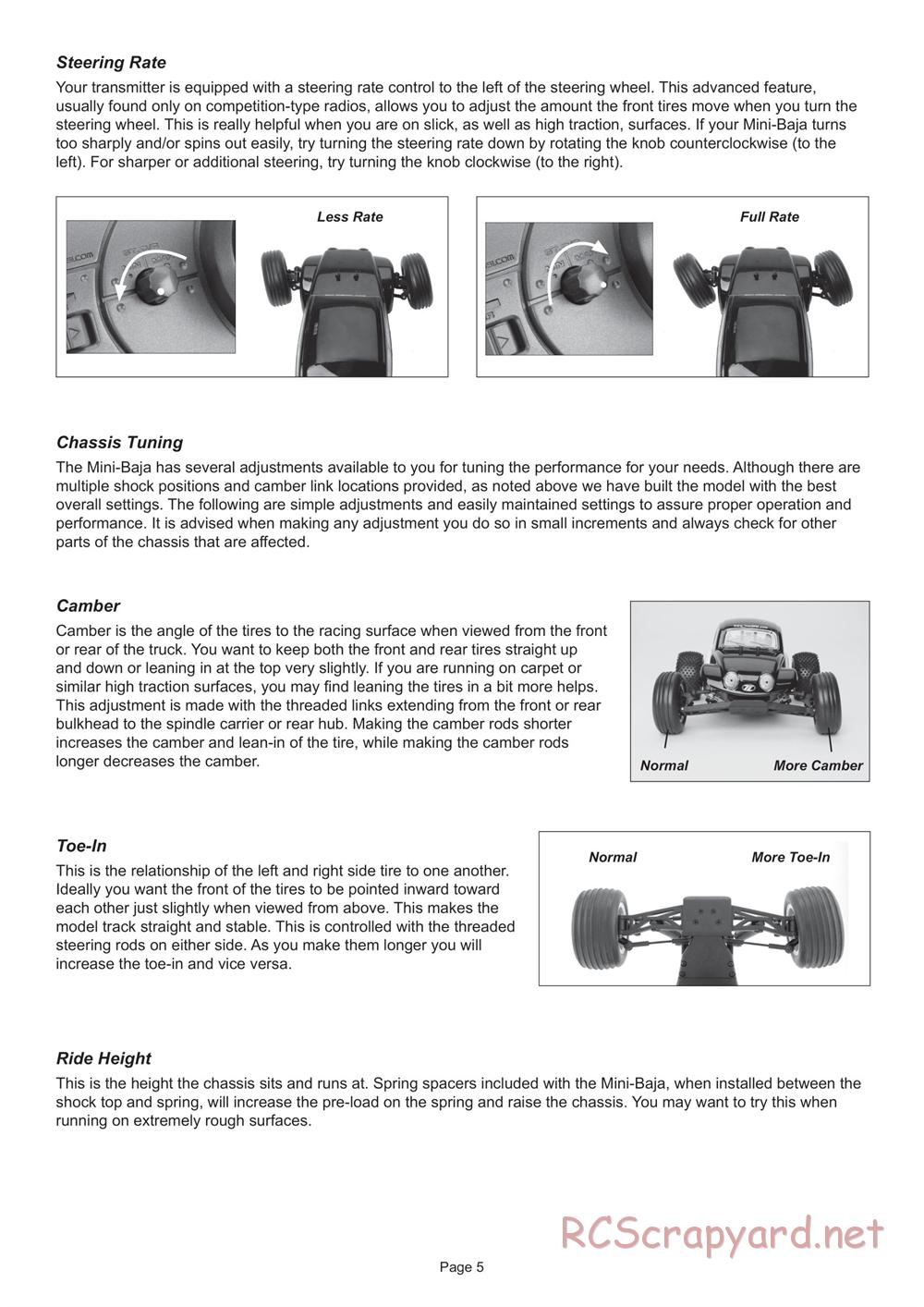 Team Losi - Mini-Baja - Manual - Page 5