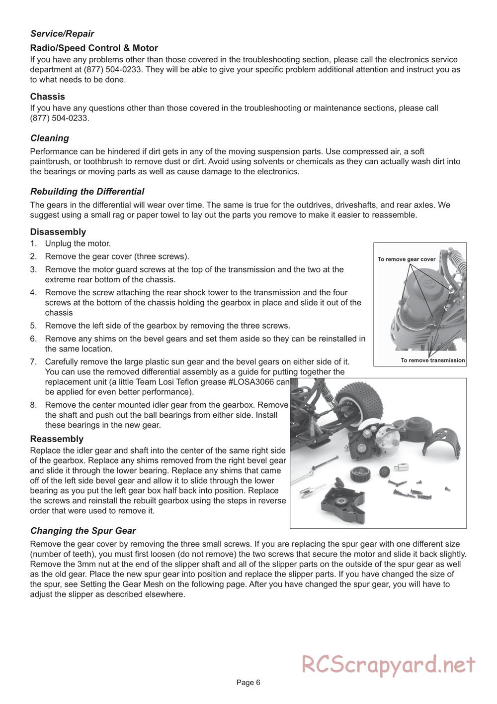 Team Losi - Mini-Baja - Manual - Page 6