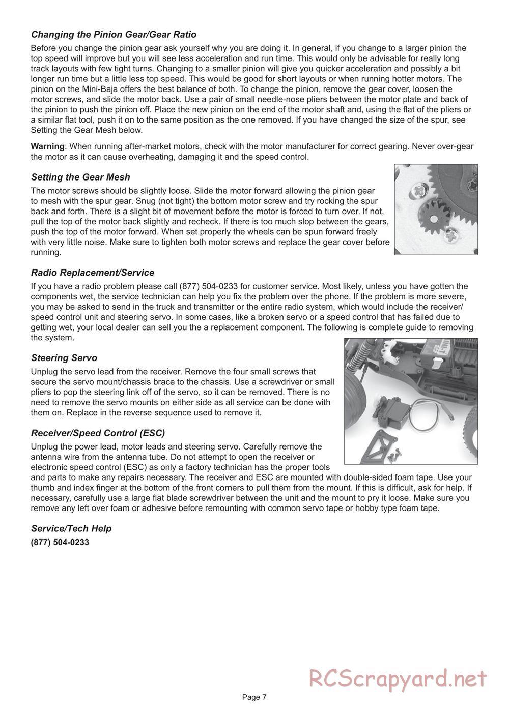 Team Losi - Mini-Baja - Manual - Page 7