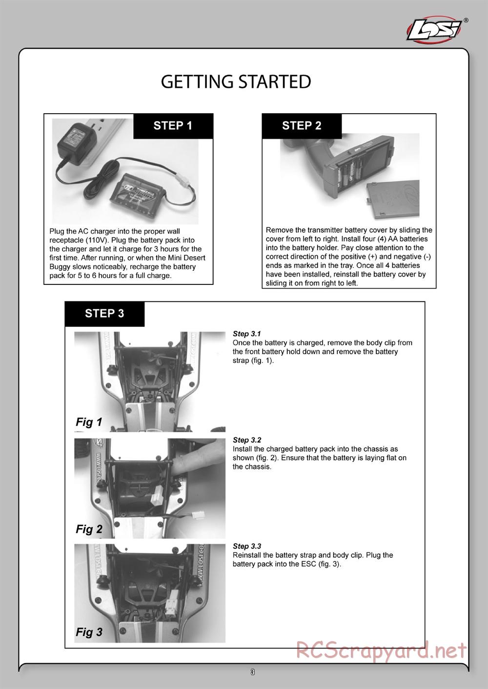 Team Losi - Mini Desert Buggy - Manual - Page 3