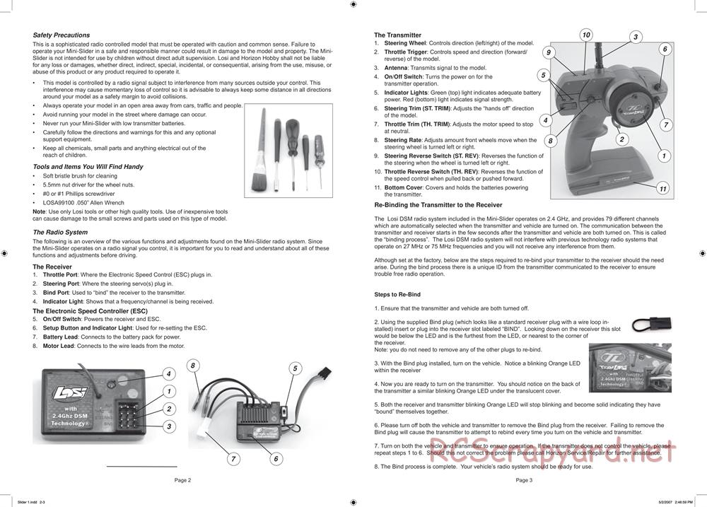 Team Losi - Mini-Slider - Manual - Page 2