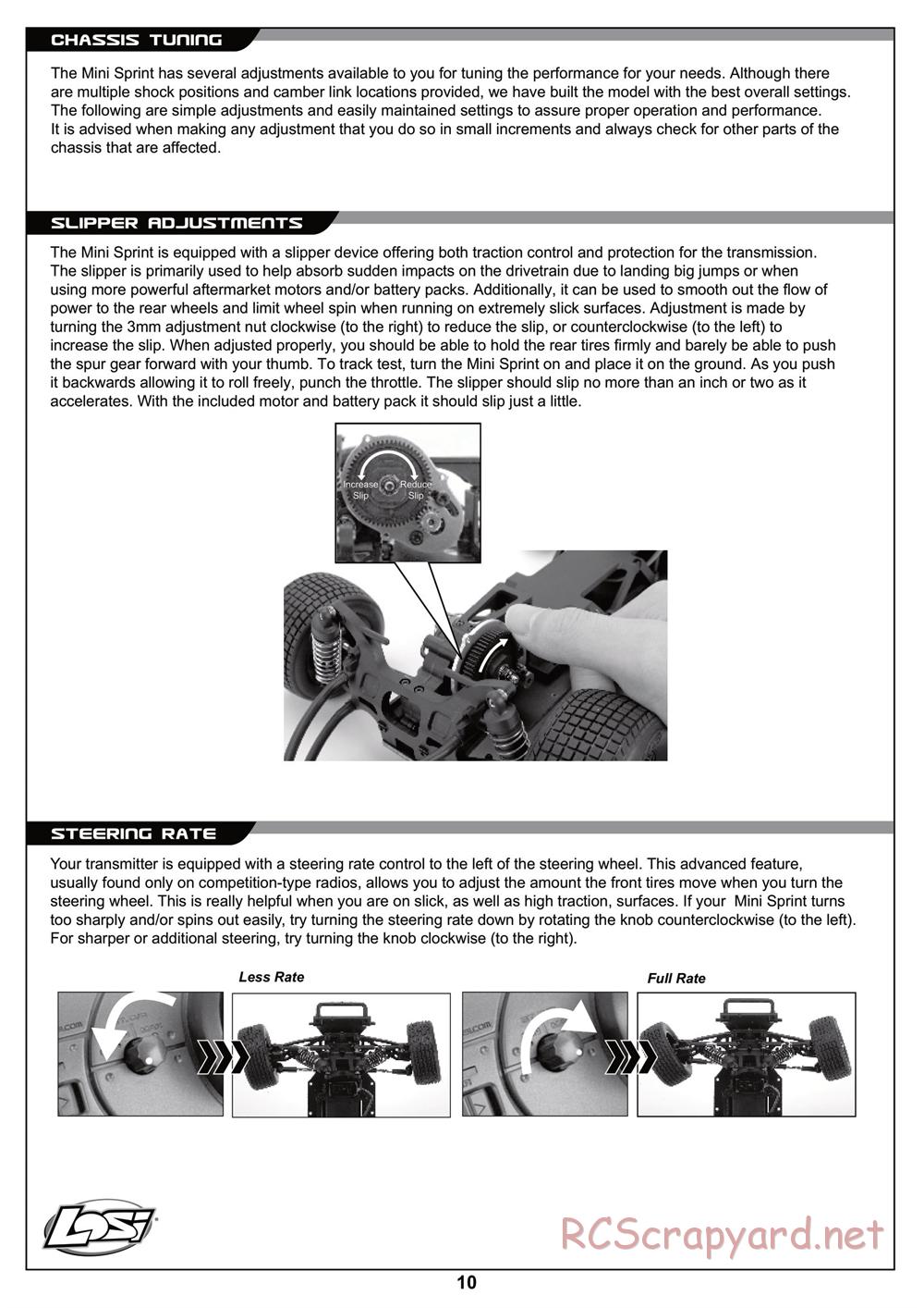 Team Losi - Mini Sprint - Manual - Page 10