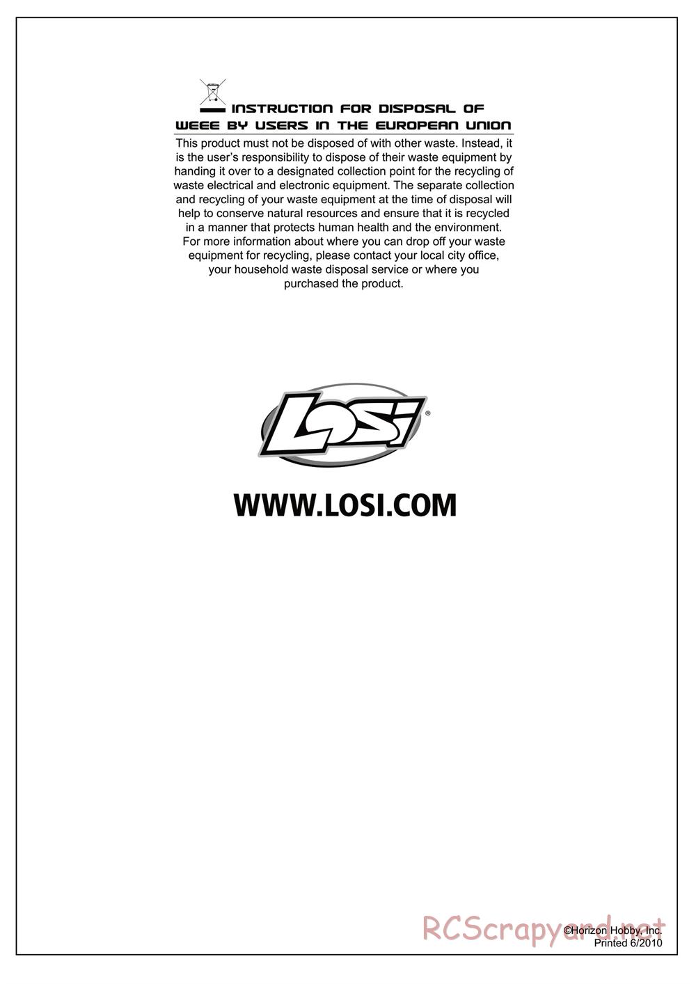 Team Losi - Mini Sprint - Manual - Page 16