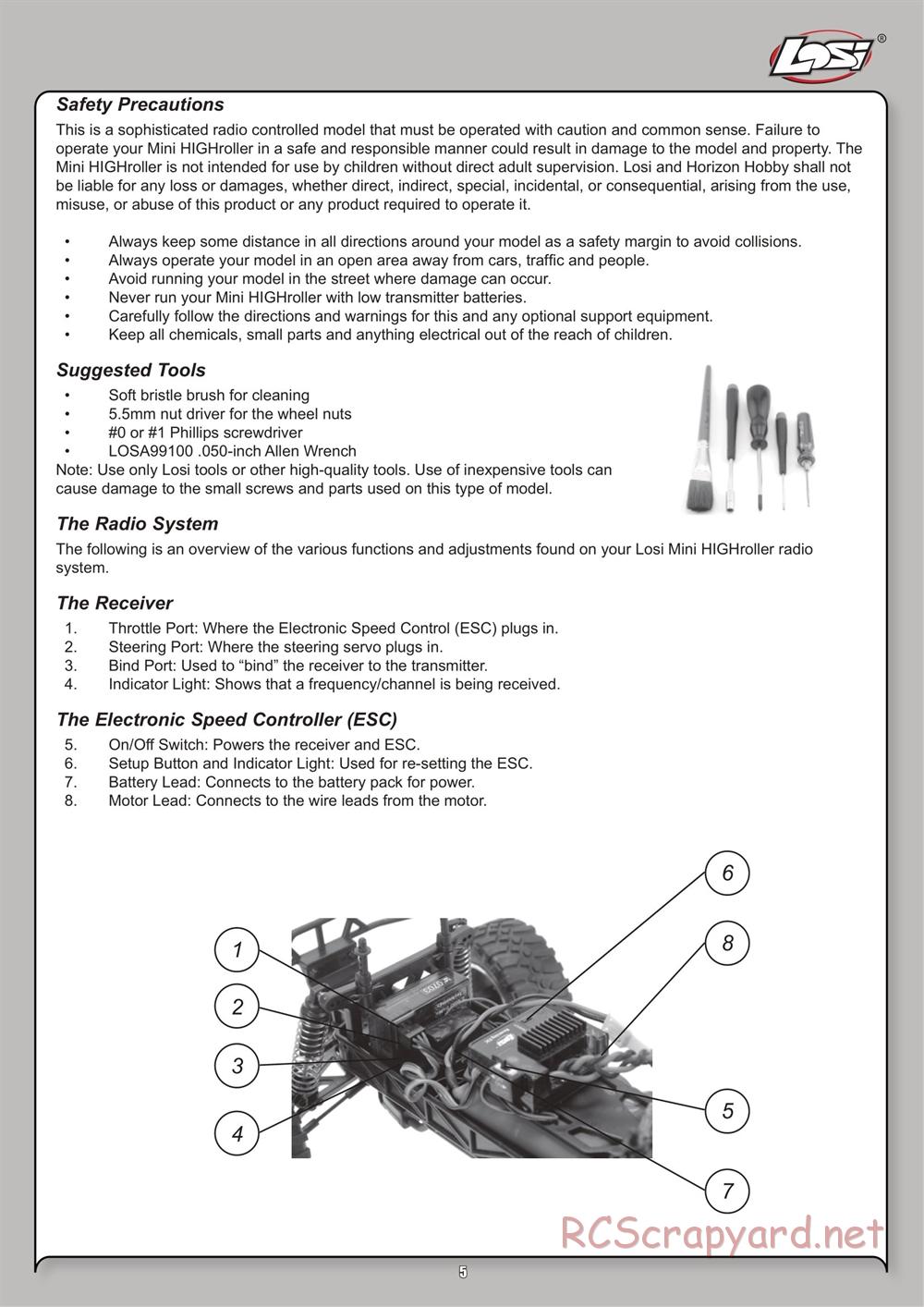 Team Losi - Mini High-Roller - Manual - Page 5