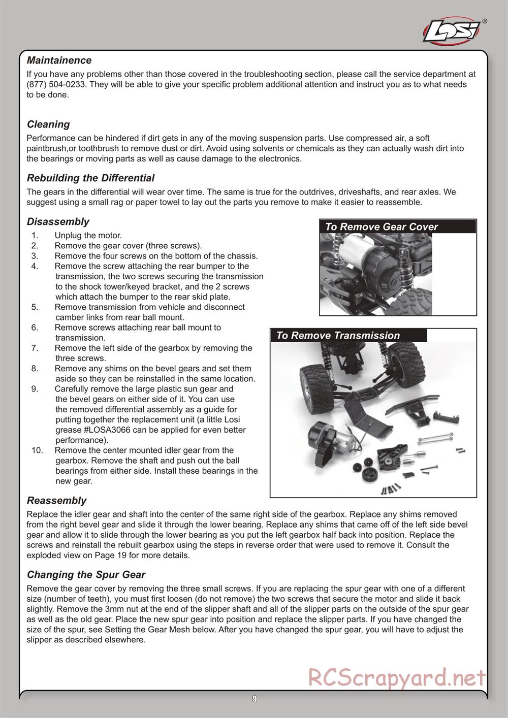 Team Losi - Mini High-Roller - Manual - Page 9