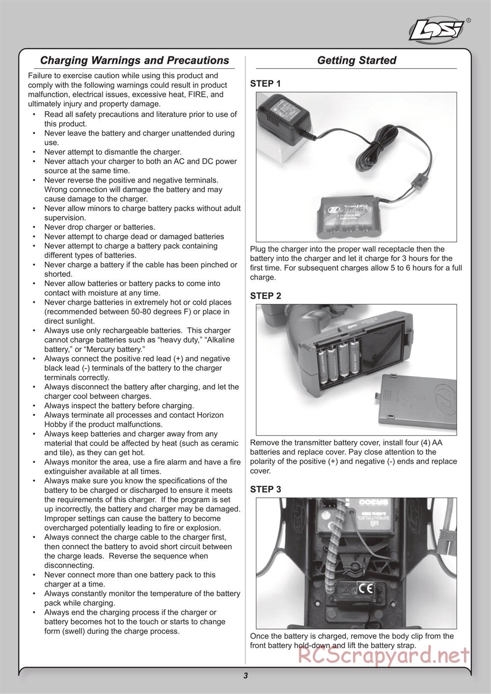 Team Losi - Mini ReadyLift SCT - Manual - Page 3