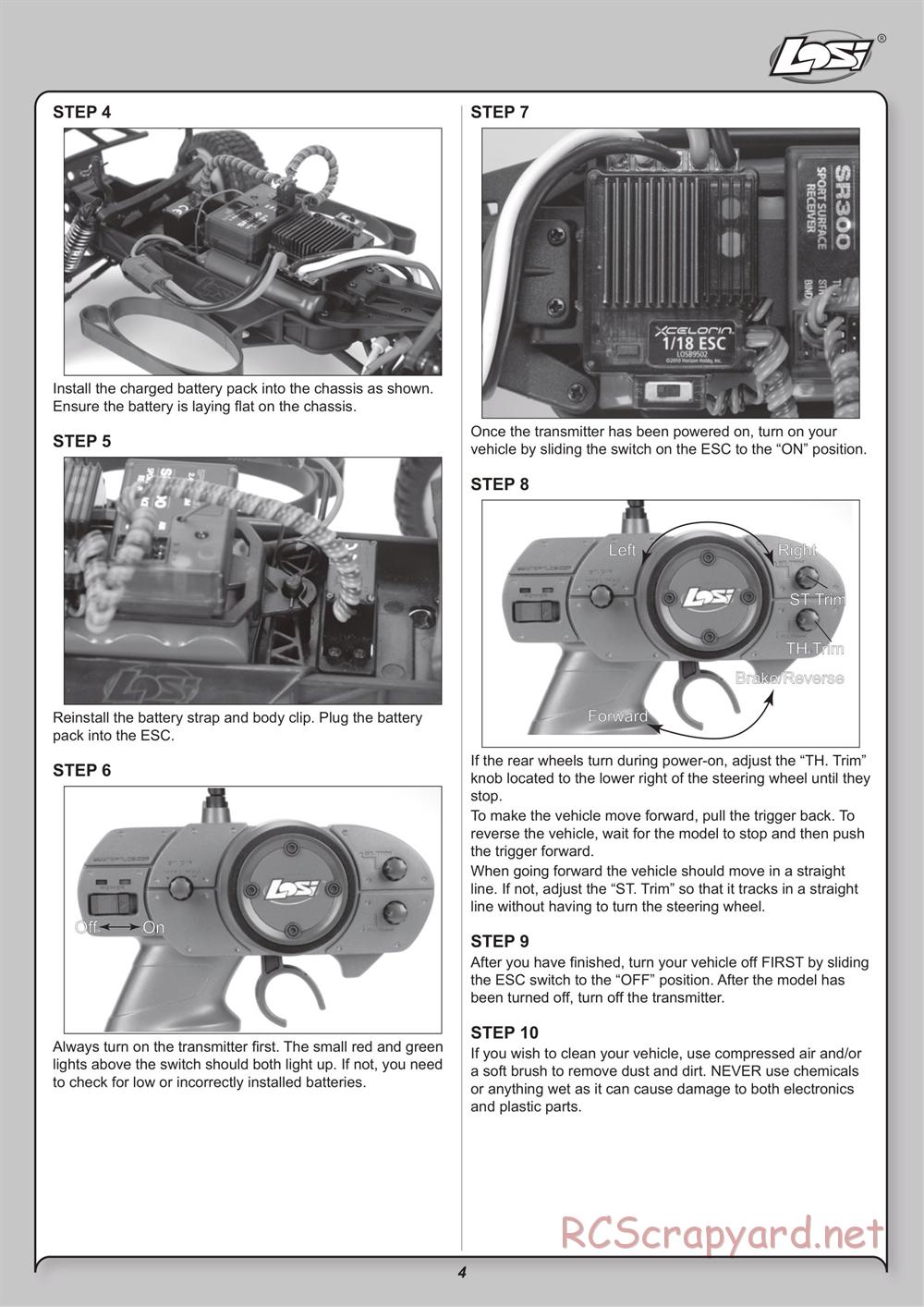 Team Losi - Mini ReadyLift SCT - Manual - Page 4