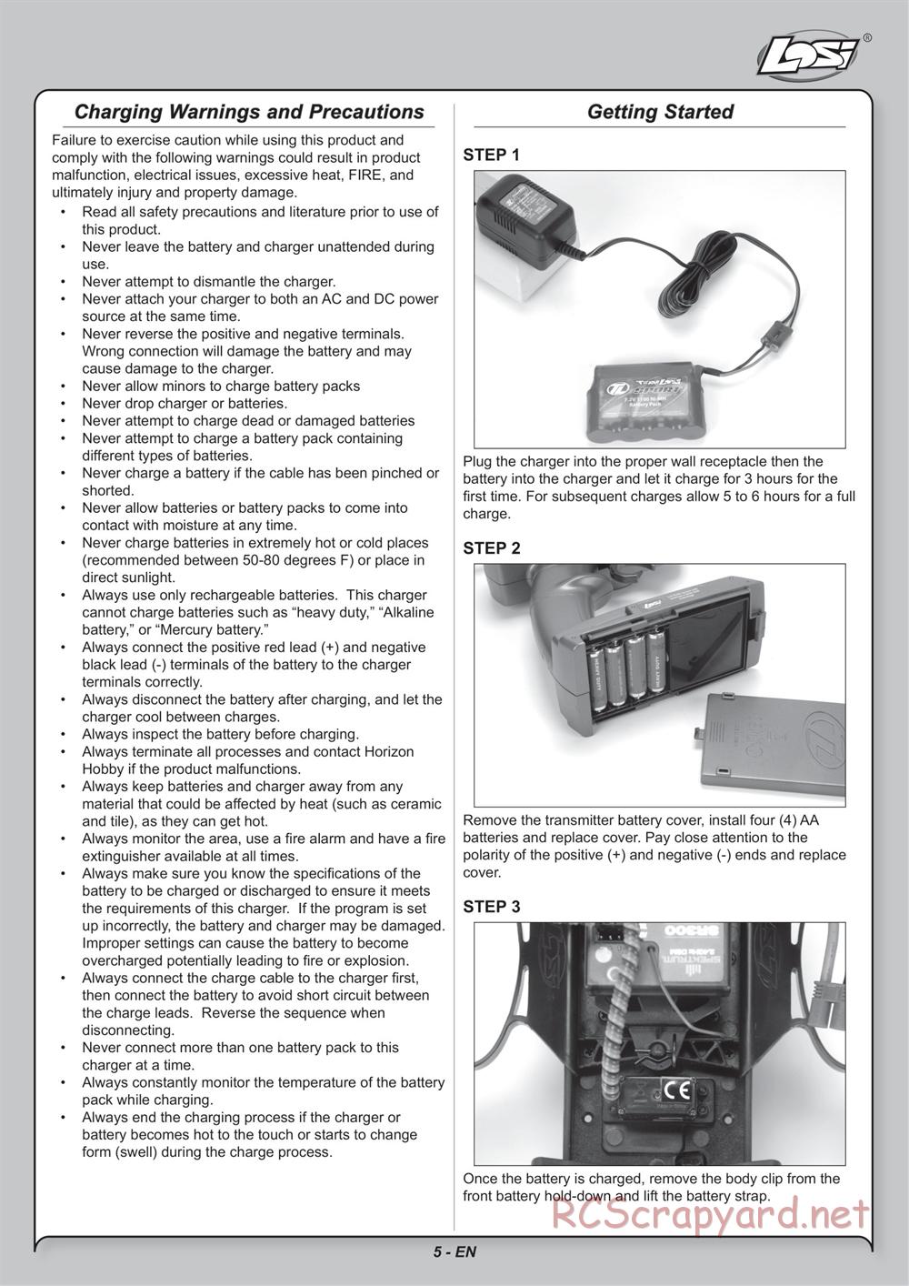 Team Losi - Mini Rockstar SCT - Manual - Page 5