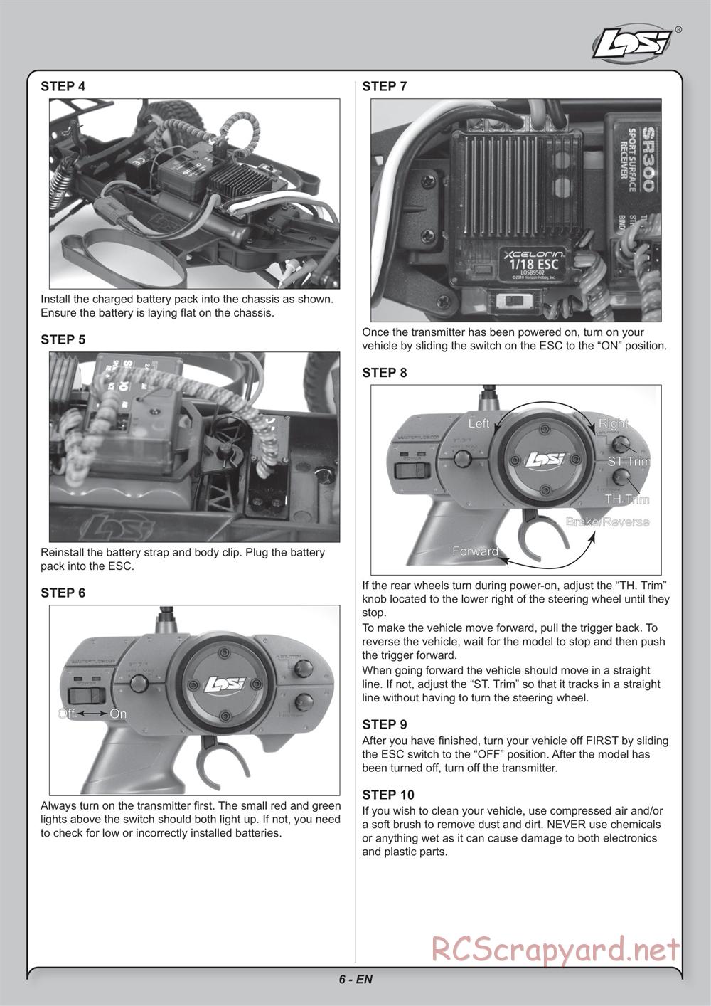 Team Losi - Mini Rockstar SCT - Manual - Page 6