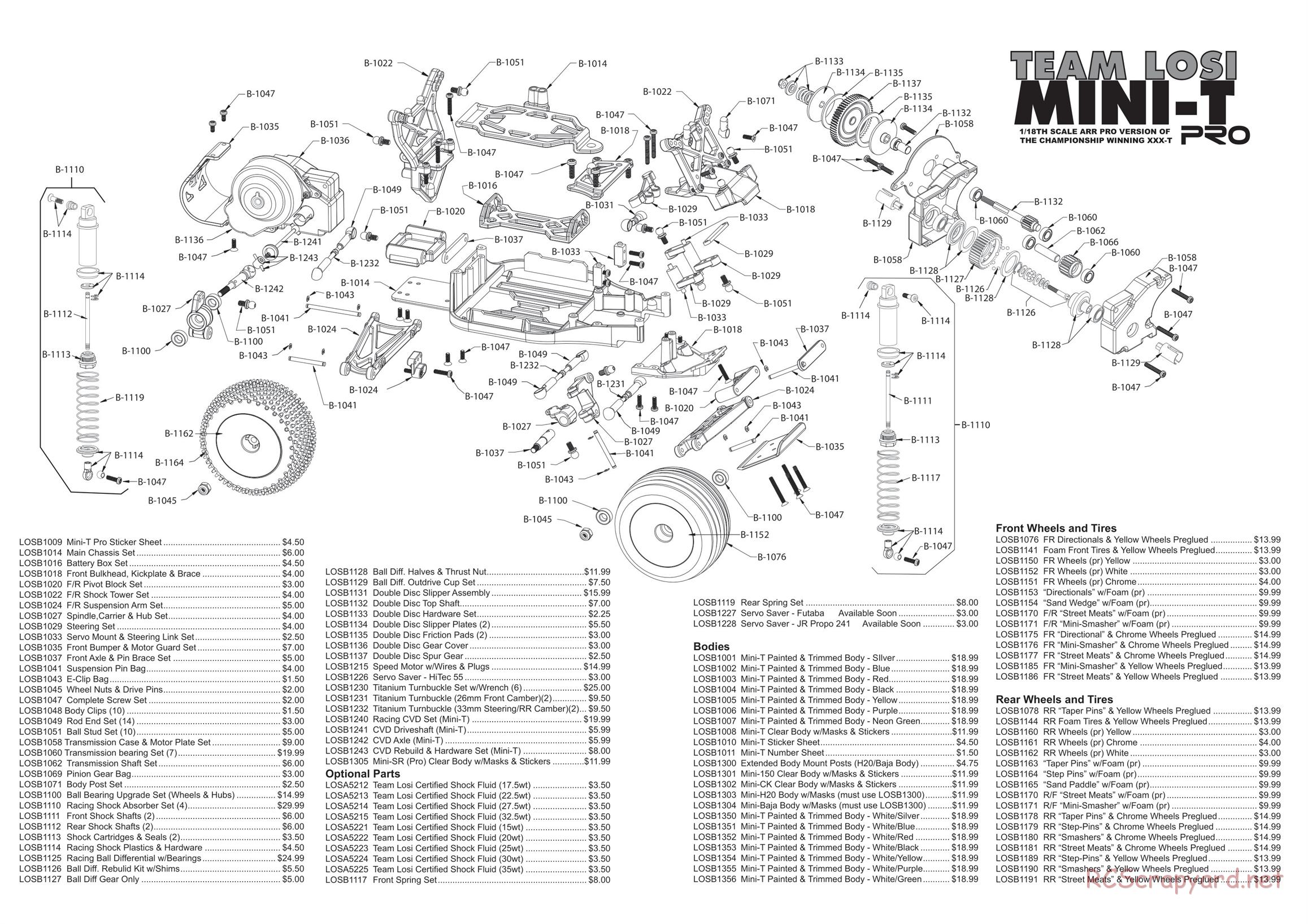 Team Losi - Mini-T Pro - Manual - Page 2