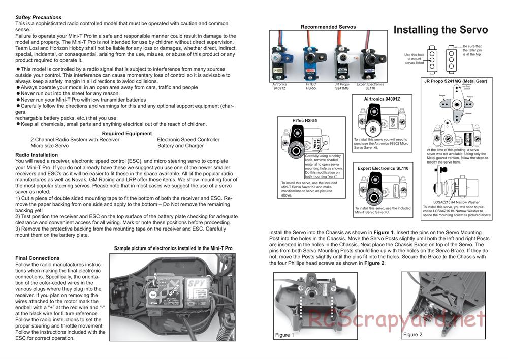 Team Losi - Mini-T Pro - Manual - Page 2