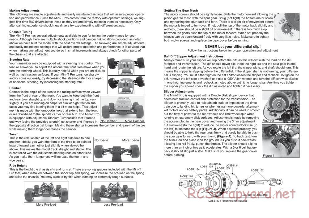 Team Losi - Mini-T Pro - Manual - Page 3