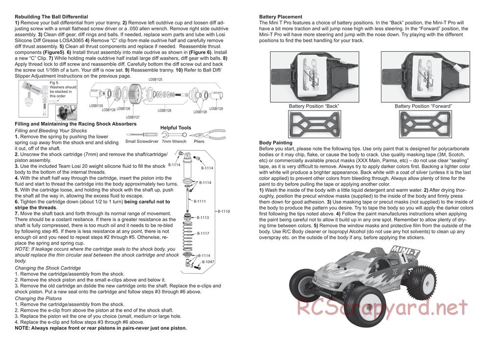 Team Losi - Mini-T Pro - Manual - Page 4