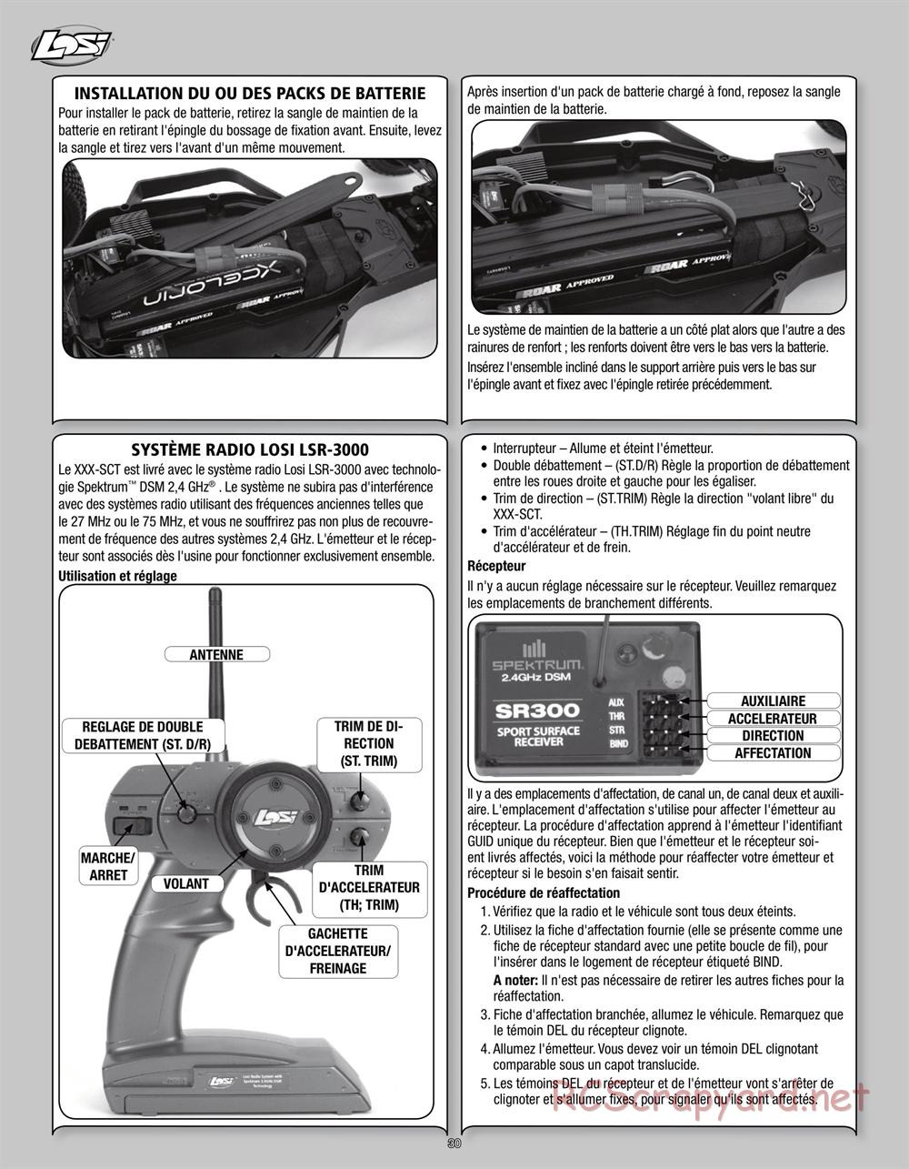 Team Losi - Mini Stronghold SCT - Manual - Page 30