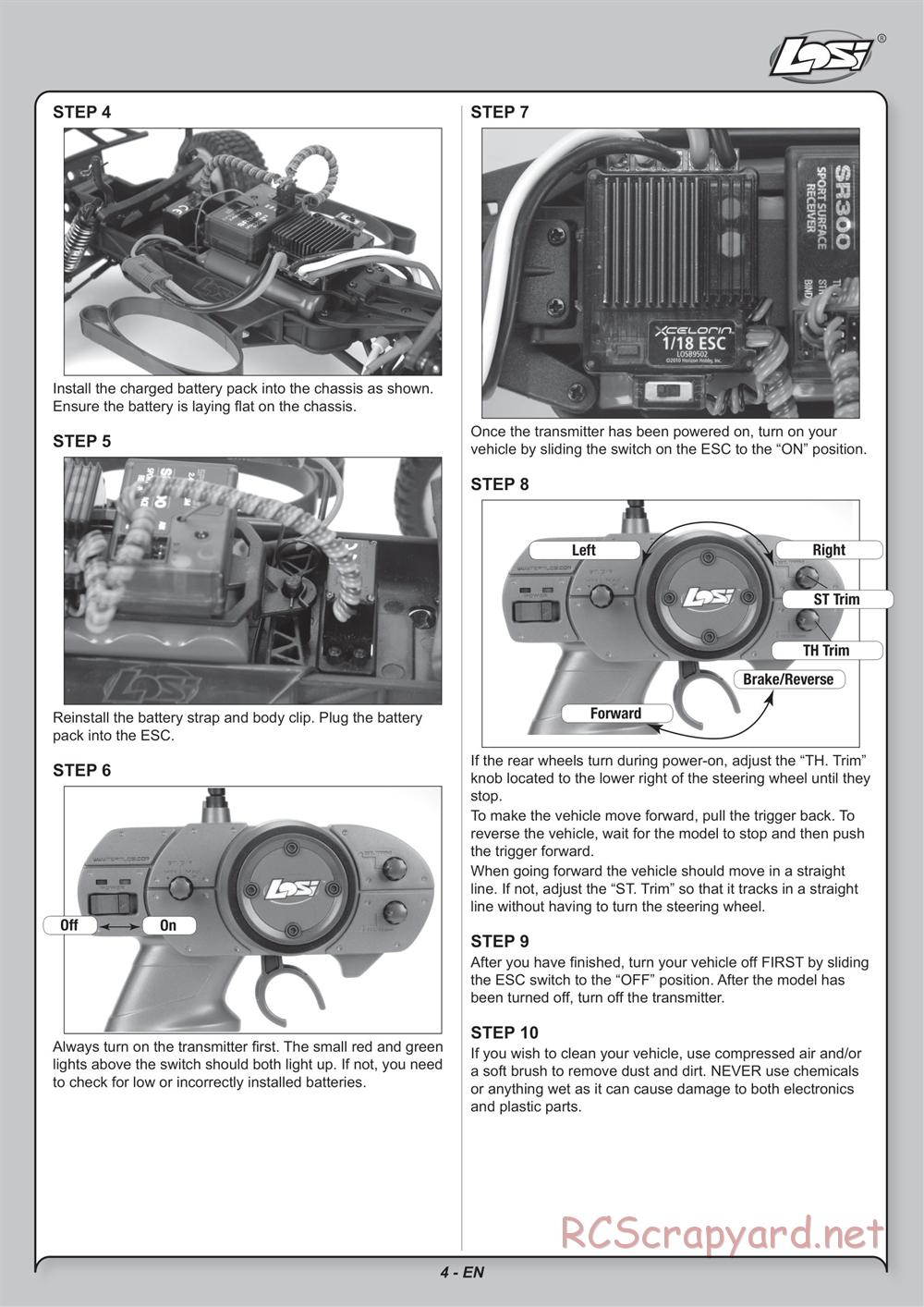Team Losi - Mini Stronghold SCT - Manual - Page 4